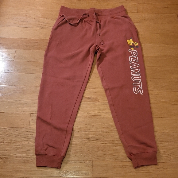 Peanuts Ladied Joggers with Yellow Floral Design - Picture 2 of 7